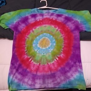 Ice geode Style tie dye child medium t-shirt